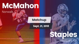 Matchup: McMahon  vs. Staples  2018
