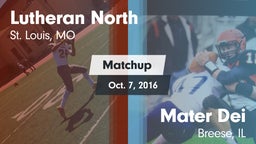 Matchup: Lutheran North High vs. Mater Dei  2016