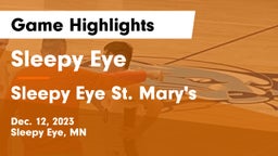 Sleepy Eye  vs Sleepy Eye St. Mary's  Game Highlights - Dec. 12, 2023
