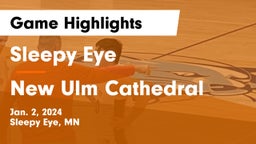 Sleepy Eye  vs New Ulm Cathedral  Game Highlights - Jan. 2, 2024