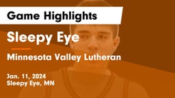 Sleepy Eye  vs Minnesota Valley Lutheran  Game Highlights - Jan. 11, 2024