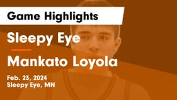 Sleepy Eye  vs Mankato Loyola  Game Highlights - Feb. 23, 2024