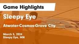 Sleepy Eye  vs Atwater-Cosmos-Grove City  Game Highlights - March 5, 2024