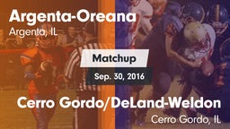 Matchup: Argenta-Oreana High vs. Cerro Gordo/DeLand-Weldon  2016