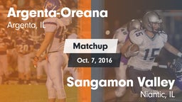 Matchup: Argenta-Oreana High vs. Sangamon Valley  2016