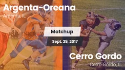 Matchup: Argenta-Oreana High vs. Cerro Gordo  2017