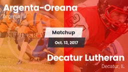Matchup: Argenta-Oreana High vs. Decatur Lutheran  2017