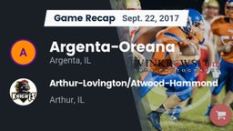 Recap: Argenta-Oreana  vs. Arthur-Lovington/Atwood-Hammond  2017