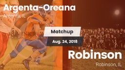 Matchup: Argenta-Oreana High vs. Robinson  2018