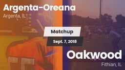 Matchup: Argenta-Oreana High vs. Oakwood  2018