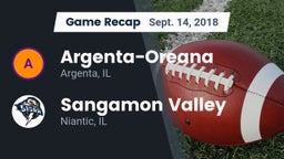 Recap: Argenta-Oreana  vs. Sangamon Valley  2018