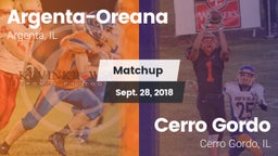 Matchup: Argenta-Oreana High vs. Cerro Gordo  2018