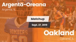 Matchup: Argenta-Oreana High vs. Oakland  2019