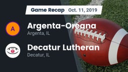 Recap: Argenta-Oreana  vs. Decatur Lutheran  2019