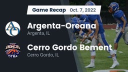Recap: Argenta-Oreana  vs. Cerro Gordo Bement  2022
