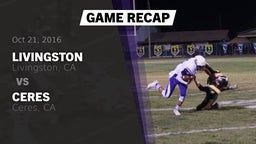 Recap: Livingston  vs. Ceres  2016