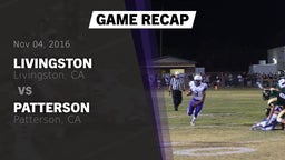 Recap: Livingston  vs. Patterson  2016