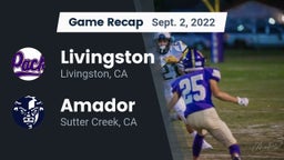 Recap: Livingston  vs. Amador  2022