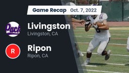 Recap: Livingston  vs. Ripon  2022