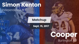 Matchup: Simon Kenton  vs. Cooper  2017