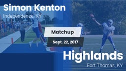 Matchup: Simon Kenton  vs. Highlands  2017