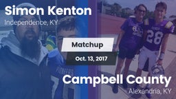 Matchup: Simon Kenton  vs. Campbell County  2017