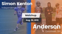 Matchup: Simon Kenton  vs. Anderson  2019