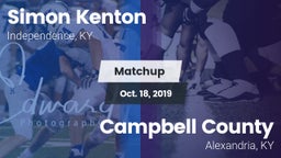 Matchup: Simon Kenton  vs. Campbell County  2019