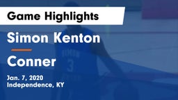 Simon Kenton  vs Conner  Game Highlights - Jan. 7, 2020