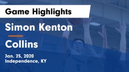 Simon Kenton  vs Collins  Game Highlights - Jan. 25, 2020