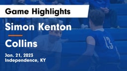 Simon Kenton  vs Collins  Game Highlights - Jan. 21, 2023