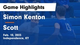 Simon Kenton  vs Scott  Game Highlights - Feb. 10, 2023
