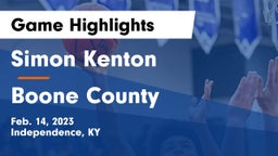 Simon Kenton  vs Boone County  Game Highlights - Feb. 14, 2023