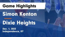 Simon Kenton  vs Dixie Heights  Game Highlights - Dec. 1, 2023