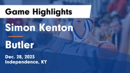 Simon Kenton  vs Butler  Game Highlights - Dec. 28, 2023
