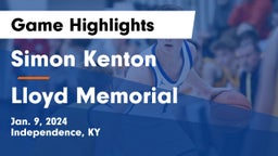 Simon Kenton  vs Lloyd Memorial  Game Highlights - Jan. 9, 2024