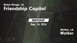 Matchup: Capitol  vs. Walker  2016