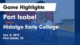 Port Isabel  vs Hidalgo Early College  Game Highlights - Jan. 8, 2019