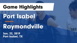 Port Isabel  vs Raymondville  Game Highlights - Jan. 22, 2019