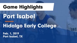Port Isabel  vs Hidalgo Early College  Game Highlights - Feb. 1, 2019