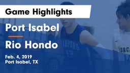 Port Isabel  vs Rio Hondo  Game Highlights - Feb. 4, 2019