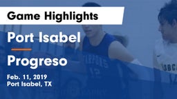 Port Isabel  vs Progreso  Game Highlights - Feb. 11, 2019