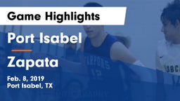 Port Isabel  vs Zapata  Game Highlights - Feb. 8, 2019