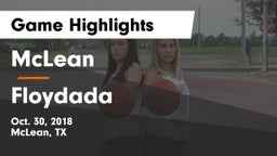 McLean  vs Floydada  Game Highlights - Oct. 30, 2018