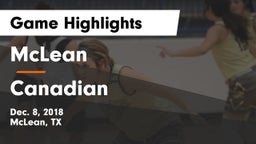 McLean  vs Canadian  Game Highlights - Dec. 8, 2018
