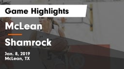 McLean  vs Shamrock  Game Highlights - Jan. 8, 2019