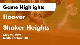 Hoover  vs Shaker Heights  Game Highlights - May 22, 2021