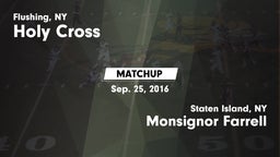 Matchup: Holy Cross vs. Monsignor Farrell  2016