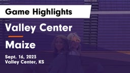 Valley Center  vs Maize  Game Highlights - Sept. 16, 2023