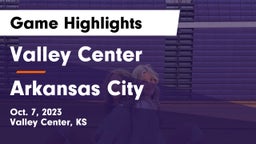 Valley Center  vs Arkansas City  Game Highlights - Oct. 7, 2023